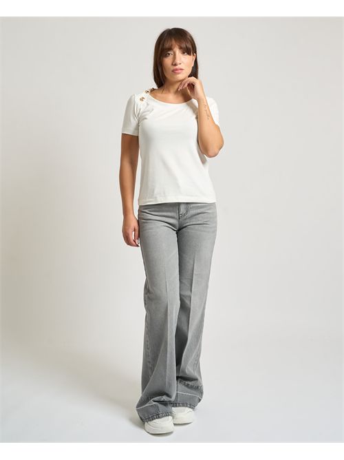 Jeans a palazzo donna Gaelle Paris grigi GAELLE PARIS | GAABW07902GR01